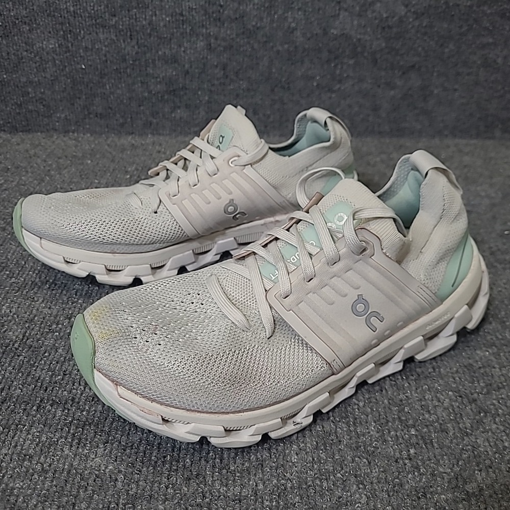 ON CLOUDSWIFT 3 RUNNING Women Trainer Shoe Sneaker Ivory Creek Sz 6.5 EU 37.5